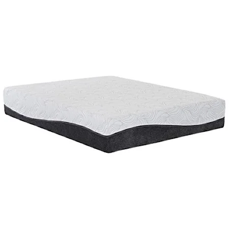 Twin Extra Long 12" Hybrid Mattress and Head Lift Only Adjustable Base